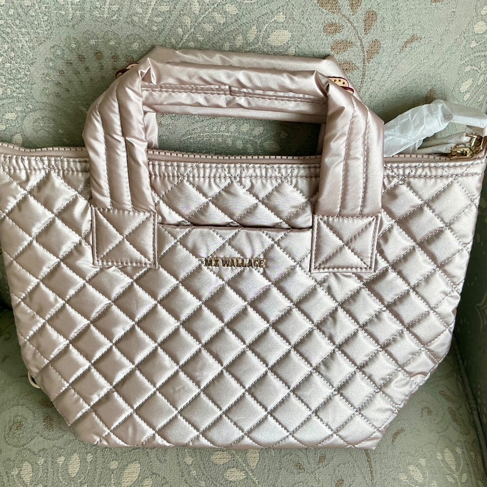 NWT Pale Rose Gold MZ WALLACE SUTTON DELUXE SMALL - Picture 5 of 10